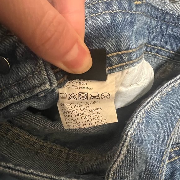 SHEIN denim overalls shorts with adjustable straps, women’s size M/Medium or 6. - Picture 6 of 6